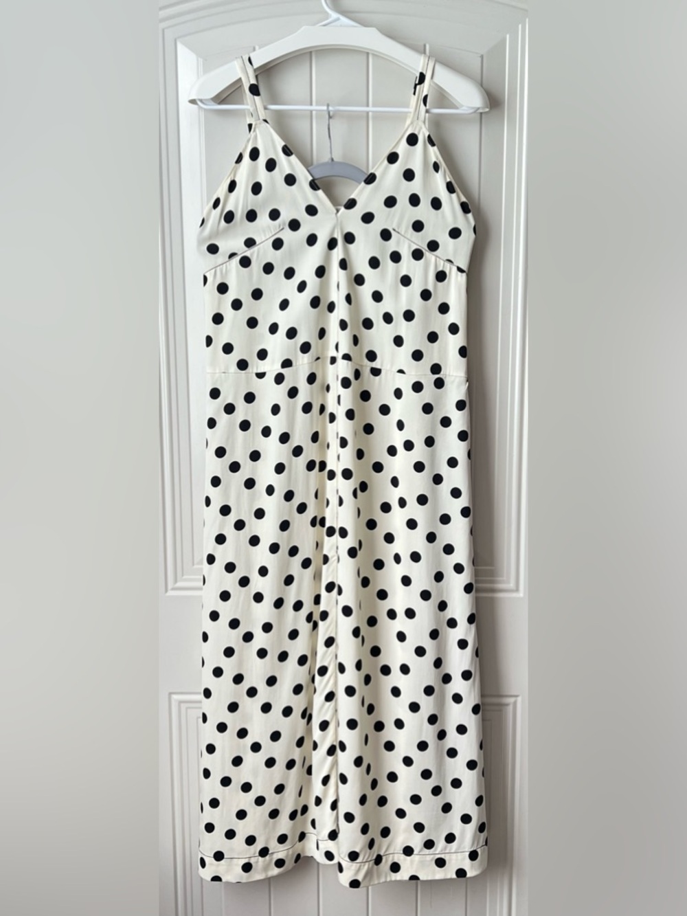 Zara Limited Edition Polka Dot Slip Dress M Midi Blogger Viral - Picture 3 of 14